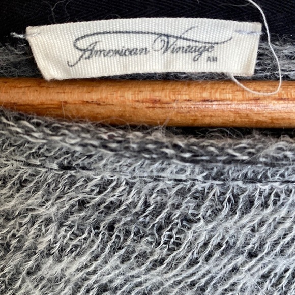 American Vintage Textured Alpaca Blend Knit Pullover Sweater, Size X-Small-Small - Picture 4 of 7